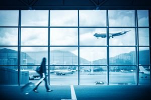 现代机场现场商务旅行更有效率