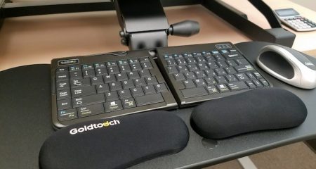 Keyboard Wrist Rests in use